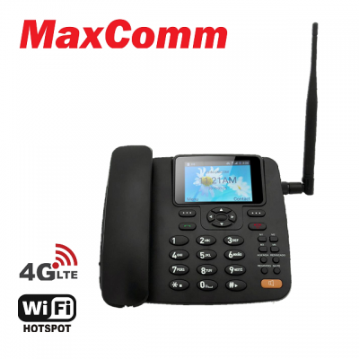 MaxComm 4G LTE/VoLTE Fixed Wireless Phone with WiFi HotSpot and big color display