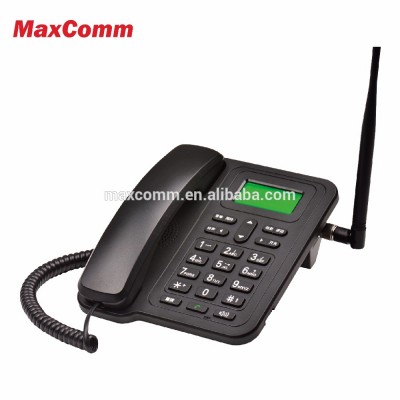 3G GSM fixed wireless Desktop Phone with rechargeable battery